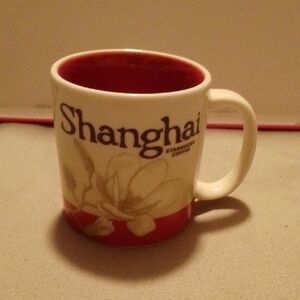 Starbucks Shanghai Mug - Red and Cream